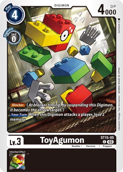 ToyAgumon (Starter Deck 15: Dragon of Courage) Near Mint - Nick Nack's Full Frontal Attack