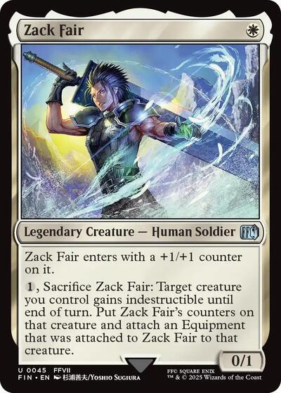 Zack Fair (Universes Beyond: FINAL FANTASY) Near Mint - Nick Nack's Full Frontal Attack