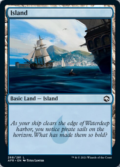 Island (268) (Adventures in the Forgotten Realms) Near Mint - Nick Nack's Full Frontal Attack