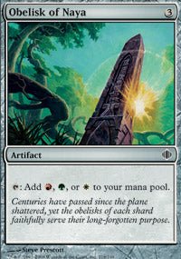 Obelisk of Naya (Shards of Alara) Near Mint - Nick Nack's Full Frontal Attack