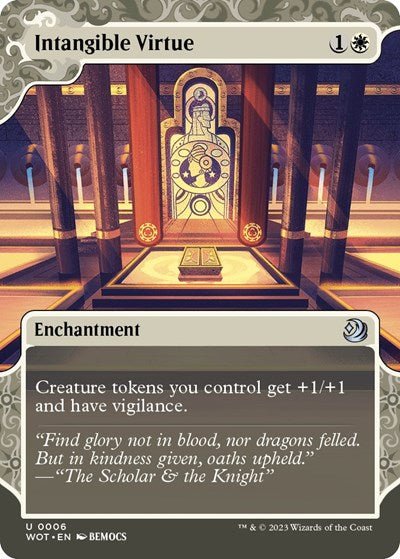 Intangible Virtue (Wilds of Eldraine: Enchanting Tales) Near Mint - Nick Nack's Full Frontal Attack