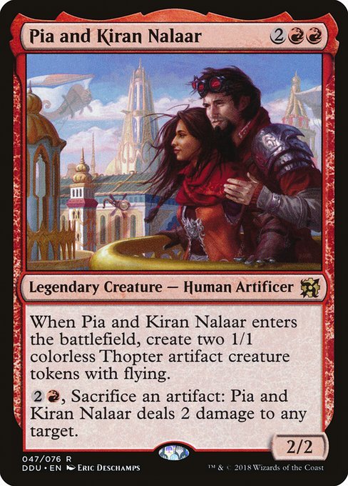 Pia and Kiran Nalaar (Duel Decks: Elves vs Inventors) Near Mint - Nick Nack's Full Frontal Attack
