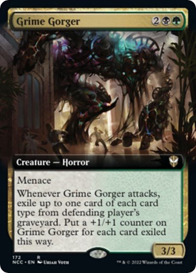 Grime Gorger (Extended Art) (Commander: Streets of New Capenna) Near Mint - Nick Nack's Full Frontal Attack