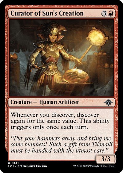Curator of Sun's Creation (The Lost Caverns of Ixalan) Near Mint - Nick Nack's Full Frontal Attack