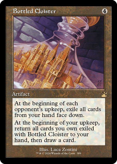Bottled Cloister (Retro Frame) (Ravnica Remastered) Near Mint - Nick Nack's Full Frontal Attack
