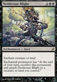 Nettlevine Blight (Lorwyn) Heavy Play Foil - Nick Nack's Full Frontal Attack