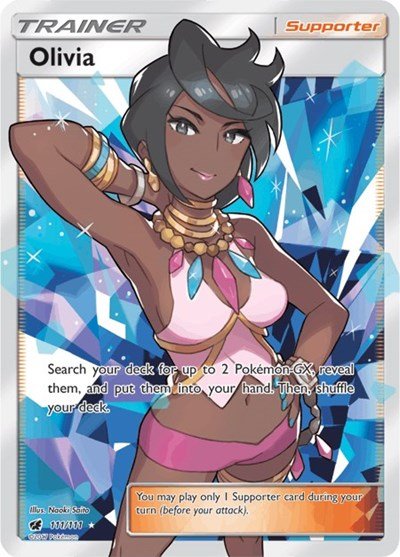 Olivia (Full Art) (SM - Crimson Invasion) Near Mint Holofoil - Nick Nack's Full Frontal Attack