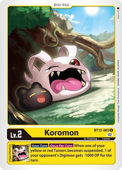 Koromon (Across Time) Near Mint - Nick Nack's Full Frontal Attack