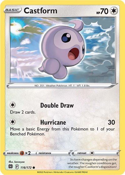 Castform (SWSH09: Brilliant Stars) Near Mint - Nick Nack's Full Frontal Attack