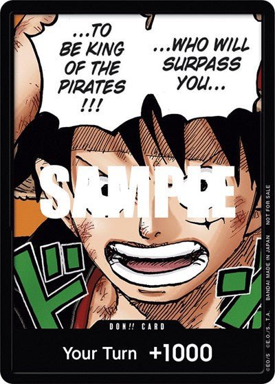 DON!! Card (Monkey.D.Luffy) (1st Anniversary DON!! Card Pack) (One Piece Promotion Cards) Near Mint - Nick Nack's Full Frontal Attack