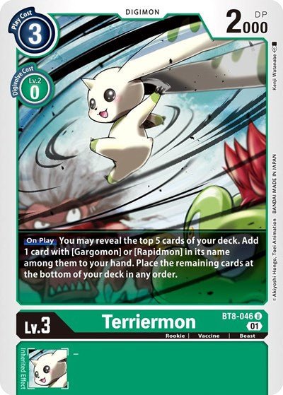 Terriermon (New Awakening) Near Mint - Nick Nack's Full Frontal Attack