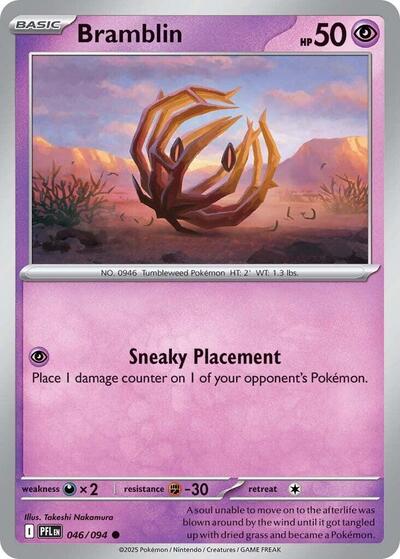 Bramblin (ME02: Phantasmal Flames) Near Mint Reverse Holofoil - Nick Nack's Full Frontal Attack