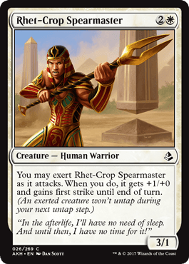 Rhet - Crop Spearmaster (Amonkhet) Near Mint - Nick Nack's Full Frontal Attack