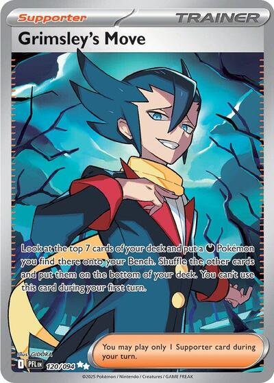 Grimsley's Move - 120 (ME02: Phantasmal Flames) Near Mint Holofoil - Nick Nack's Full Frontal Attack