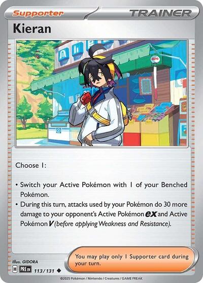 Kieran - 113 (SV: Prismatic Evolutions) Near Mint - Nick Nack's Full Frontal Attack
