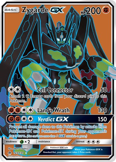 Zygarde GX (Full Art) (SM - Forbidden Light) Near Mint Holofoil