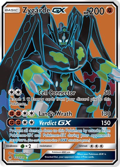 Zygarde GX (Full Art) (SM - Forbidden Light) Near Mint Holofoil - Nick Nack's Full Frontal Attack