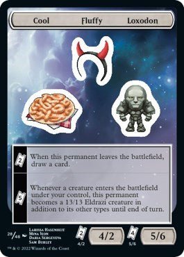 Cool Fluffy Loxodon (Unfinity) Near Mint - Nick Nack's Full Frontal Attack