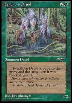 Fyndhorn Druid (Facing Right) (Alliances) Light Play