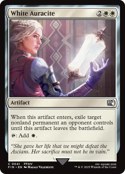 White Auracite (Universes Beyond: FINAL FANTASY) Near Mint - Nick Nack's Full Frontal Attack