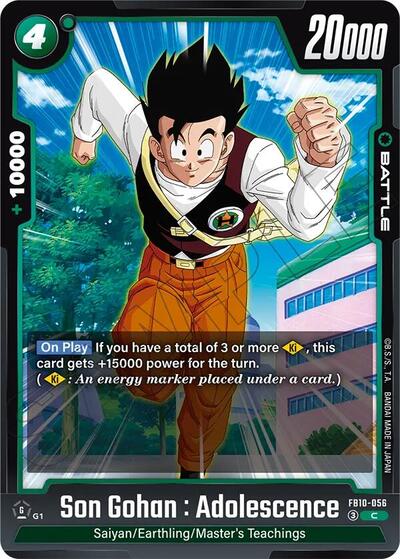 Son Gohan : Adolescence (Cross Force) Near Mint - Nick Nack's Full Frontal Attack