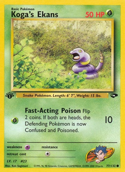 Koga's Ekans (Gym Challenge) Heavy Play Unlimited