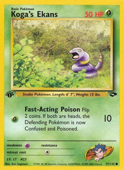 Koga's Ekans (Gym Challenge) Heavy Play Unlimited - Nick Nack's Full Frontal Attack