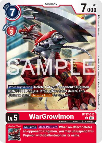 WarGrowlmon (Secret Crisis) Near Mint