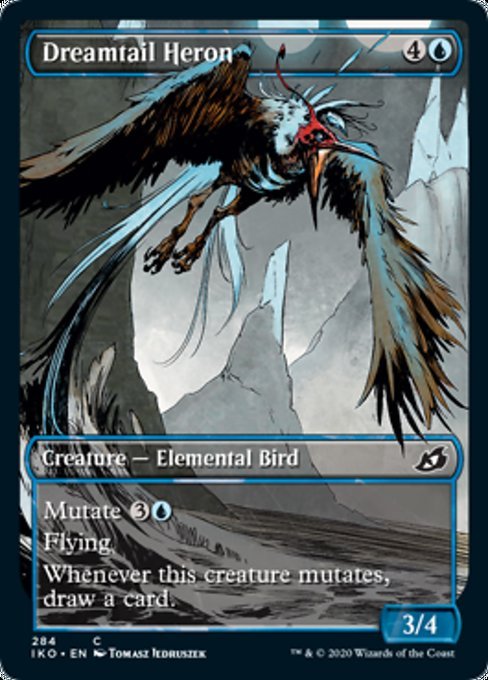 Dreamtail Heron (Showcase) (Ikoria: Lair of Behemoths) Near Mint - Nick Nack's Full Frontal Attack