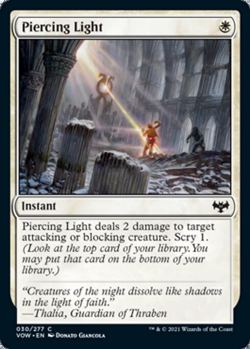 Piercing Light (Innistrad: Crimson Vow) Near Mint