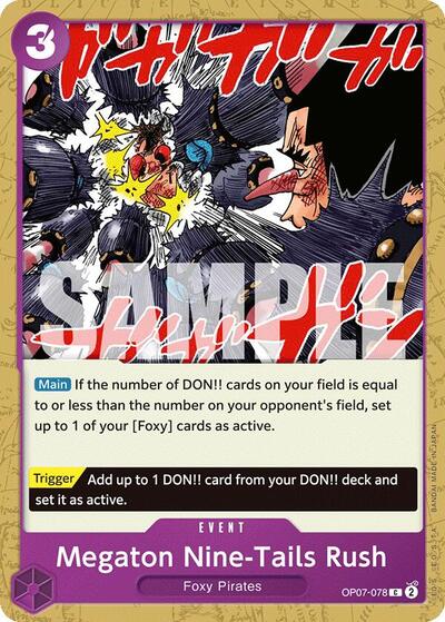 Megaton Nine - Tails Rush (500 Years in the Future) Near Mint - Nick Nack's Full Frontal Attack