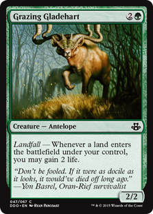 Grazing Gladehart (Duel Decks: Kiora vs Elspeth) Near Mint - Nick Nack's Full Frontal Attack
