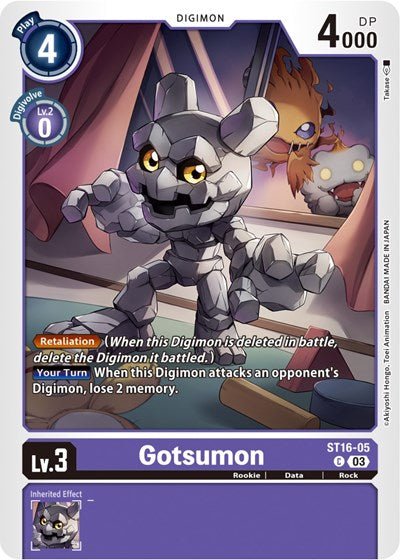 Gotsumon (Starter Deck 16: Wolf of Friendship) Near Mint - Nick Nack's Full Frontal Attack