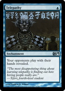 Telepathy (Magic 2010 Core Set) Light Play Foil - Nick Nack's Full Frontal Attack