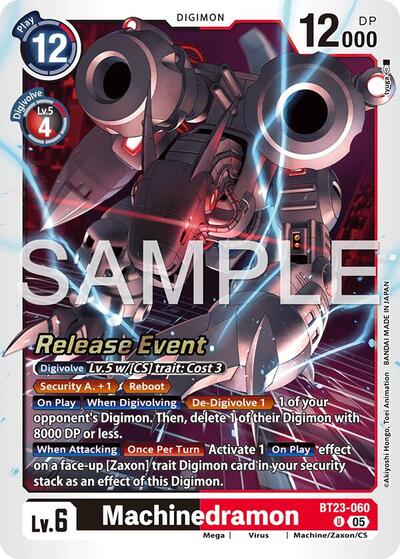 Machinedramon (Hackers' Slumber Release Event Cards) Near Mint Foil - Nick Nack's Full Frontal Attack