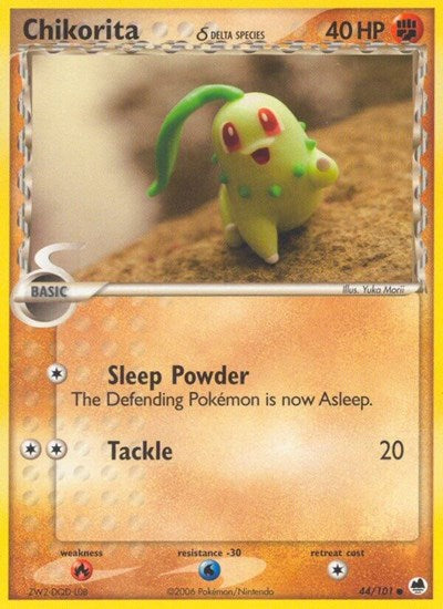 Chikorita (Delta Species) (Dragon Frontiers) Light Play