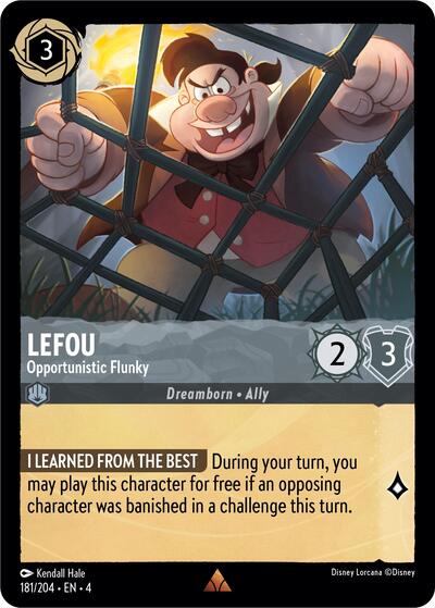 LeFou - Opportunistic Flunky (Ursula's Return) Near Mint - Nick Nack's Full Frontal Attack