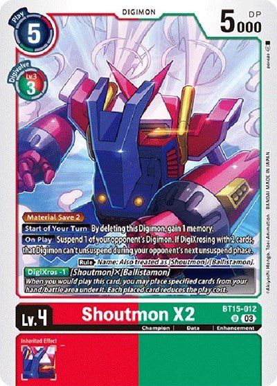 Shoutmon X2 (Exceed Apocalypse) Near Mint - Nick Nack's Full Frontal Attack