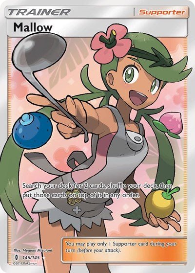 Mallow (Full Art) (SM - Guardians Rising) Near Mint Holofoil - Nick Nack's Full Frontal Attack