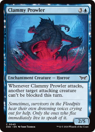 Clammy Prowler (Duskmourn: House of Horror) Near Mint - Nick Nack's Full Frontal Attack