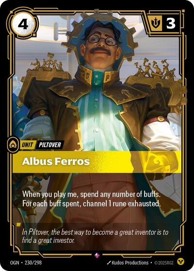 Albus Ferros (Origins) Near Mint Foil - Nick Nack's Full Frontal Attack