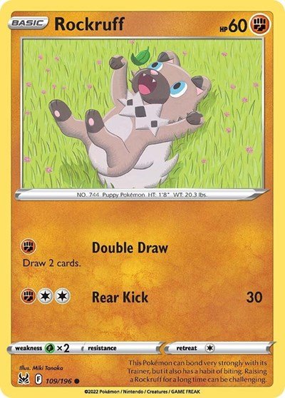 Rockruff (SWSH11: Lost Origin) Near Mint - Nick Nack's Full Frontal Attack