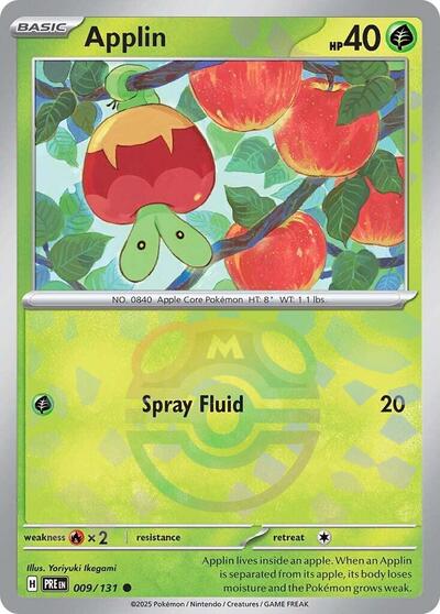 Applin (Master Ball Pattern) (SV: Prismatic Evolutions) Near Mint Holofoil
