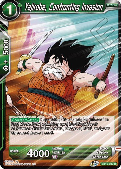 Yajirobe, Confronting Invasion (Saiyan Showdown) Near Mint - Nick Nack's Full Frontal Attack