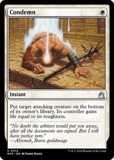 Condemn (Ravnica Remastered) Near Mint - Nick Nack's Full Frontal Attack