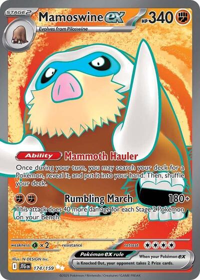 Mamoswine ex - 174 (SV09: Journey Together) Near Mint Holofoil
