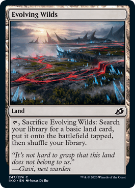 Evolving Wilds (Ikoria: Lair of Behemoths) Near Mint - Nick Nack's Full Frontal Attack