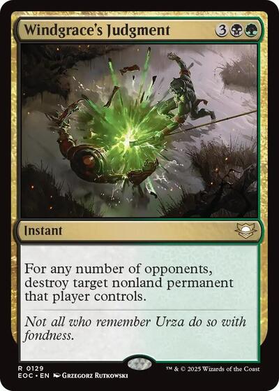 Windgrace's Judgment (Commander: Edge of Eternities) Near Mint - Nick Nack's Full Frontal Attack