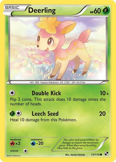 Deerling (Black and White) Heavy Play - Nick Nack's Full Frontal Attack