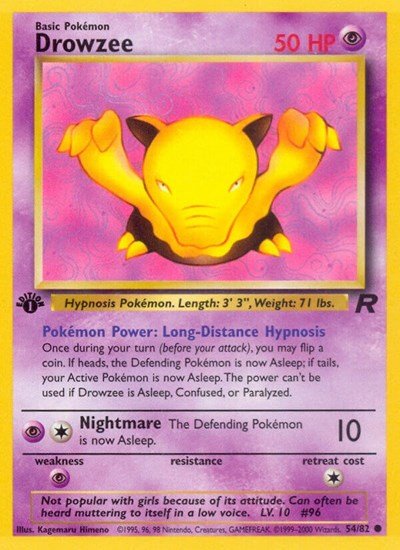 Drowzee (Team Rocket) Light Play Unlimited - Nick Nack's Full Frontal Attack